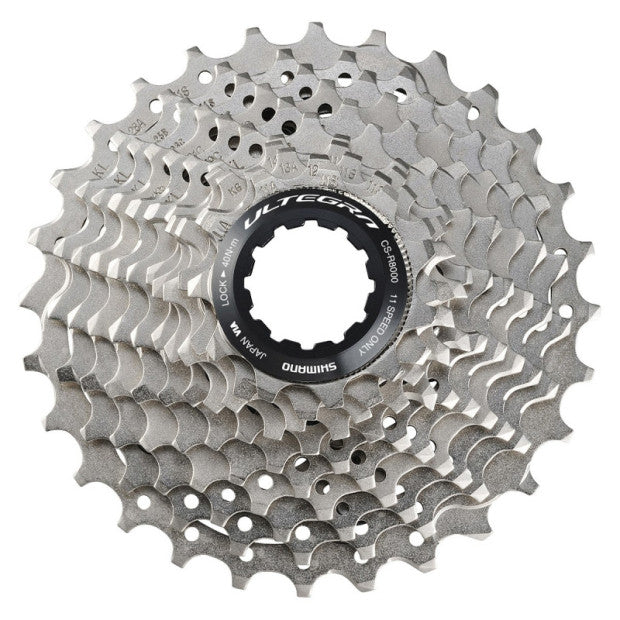 Shimano R8000 Ultegra 11 Speed Cassette - Silver - Sportandleisure.com