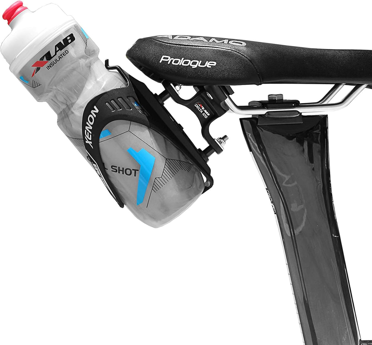 XLAB Delta 105 Single Bottle Hydration Saddle Mount Bottle Cage - Sportandleisure.com