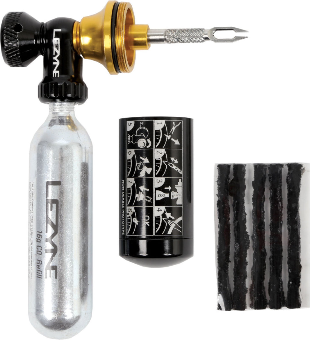 Lezyne Tubeless CO2 Blaster Tubeless Puncture Repair Kit - No Catridges - Sportandleisure.com