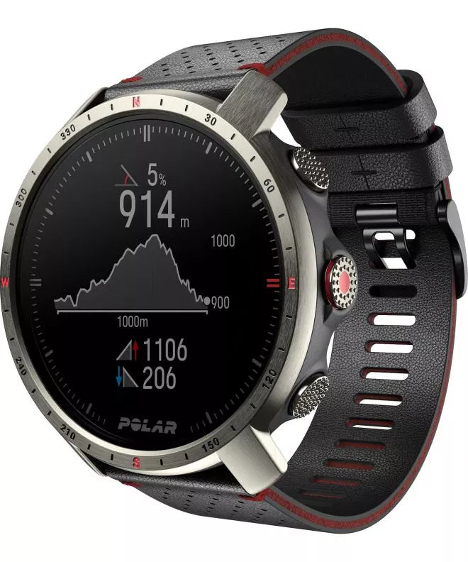 Polar Grit X Pro Titan M/L Smartwatch - Black - Sportandleisure.com