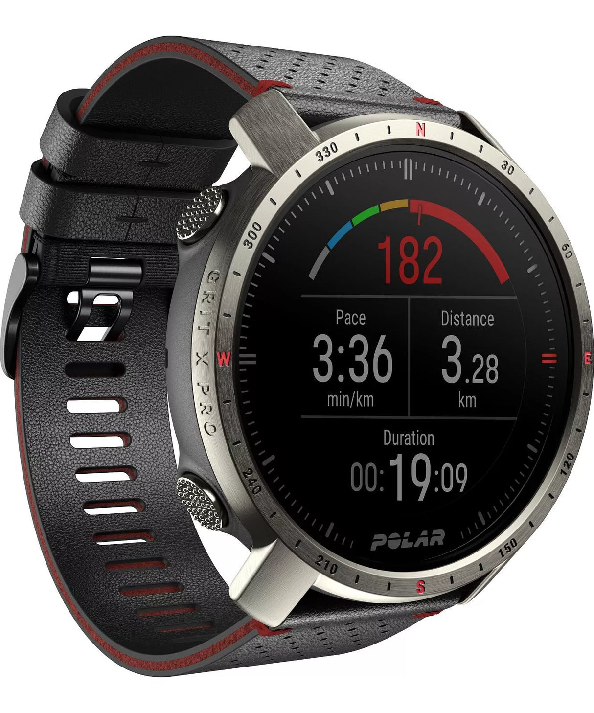 Polar Grit X Pro Titan M/L Smartwatch - Black - Sportandleisure.com