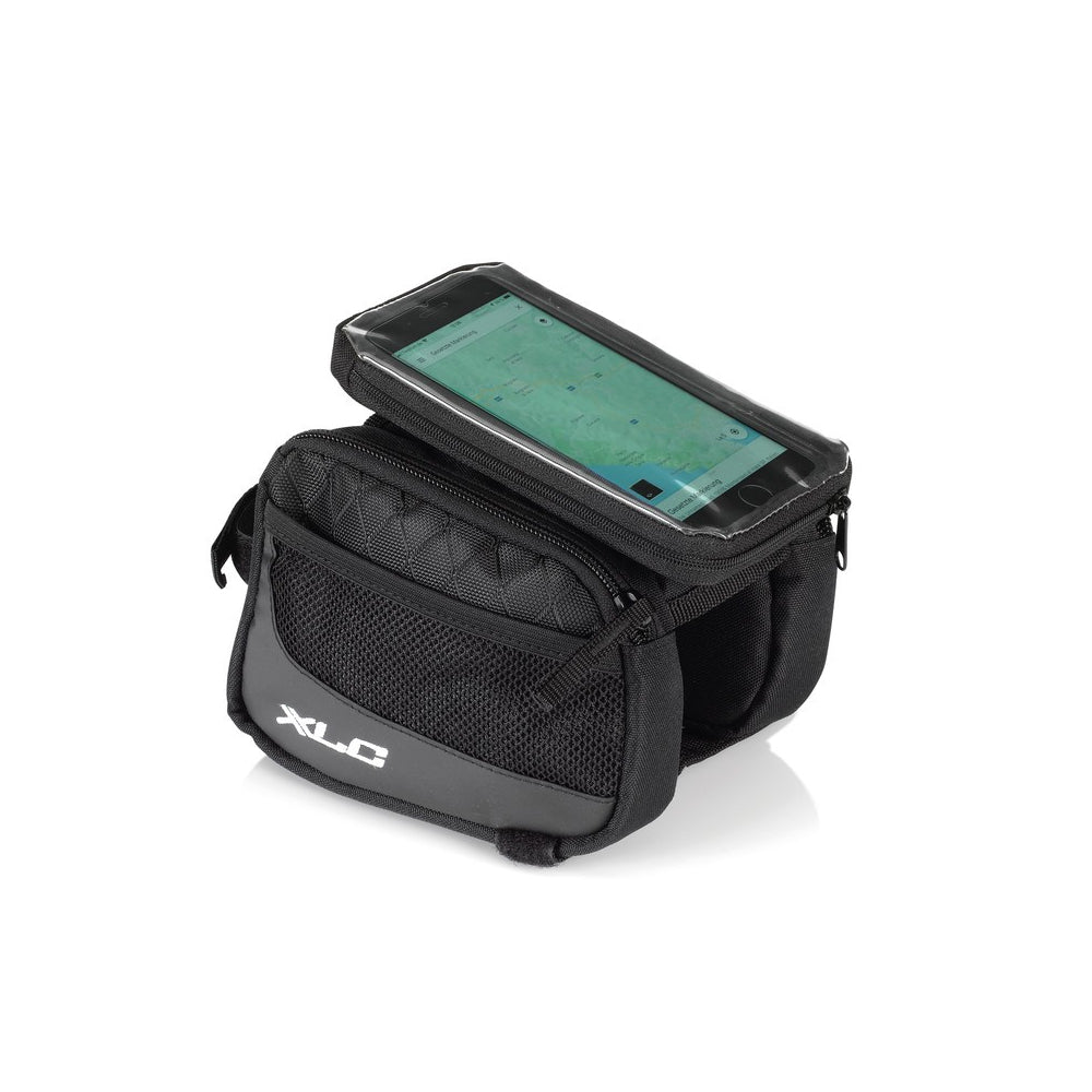 XLC Top Tube Pannier Bag - 0.8 L - Black - Sportandleisure.com