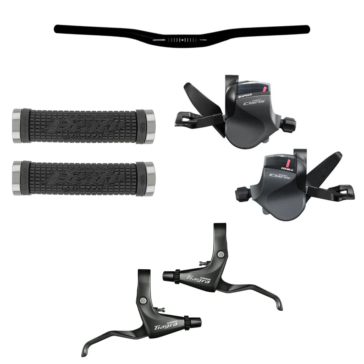 Shimano Claris 2 x 8 Speed Flat Bar Conversion Kit - Sport & Leisure