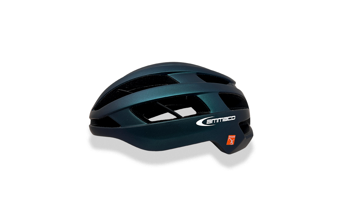 Ammaco Venti Road Cycling Helmet With Shield-X - Fidlock Clasp - Sportandleisure.com