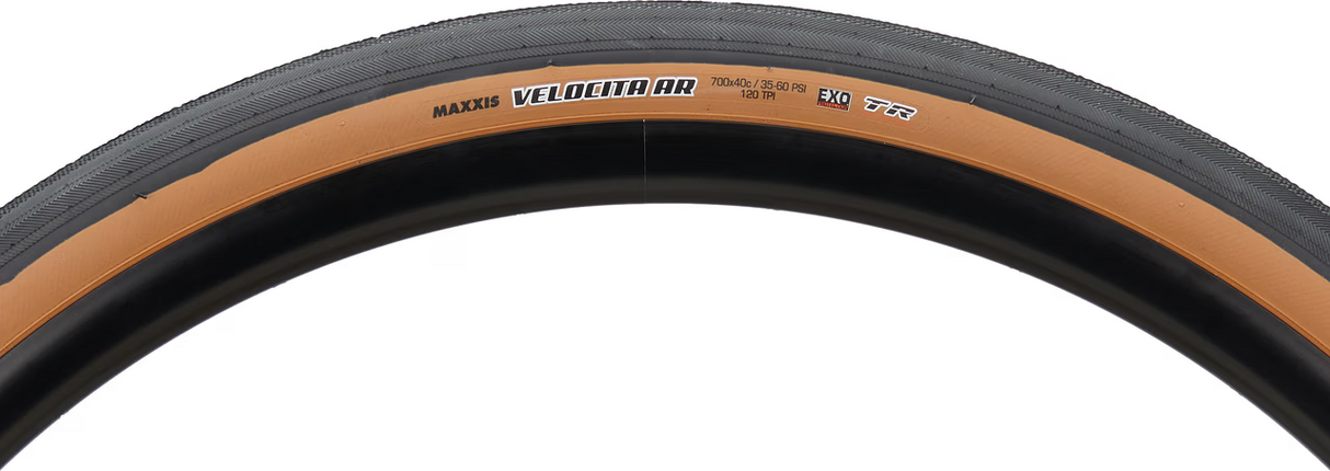 Maxxis Velocita AR 700c TR Wide Road Tyre 700 x 40c