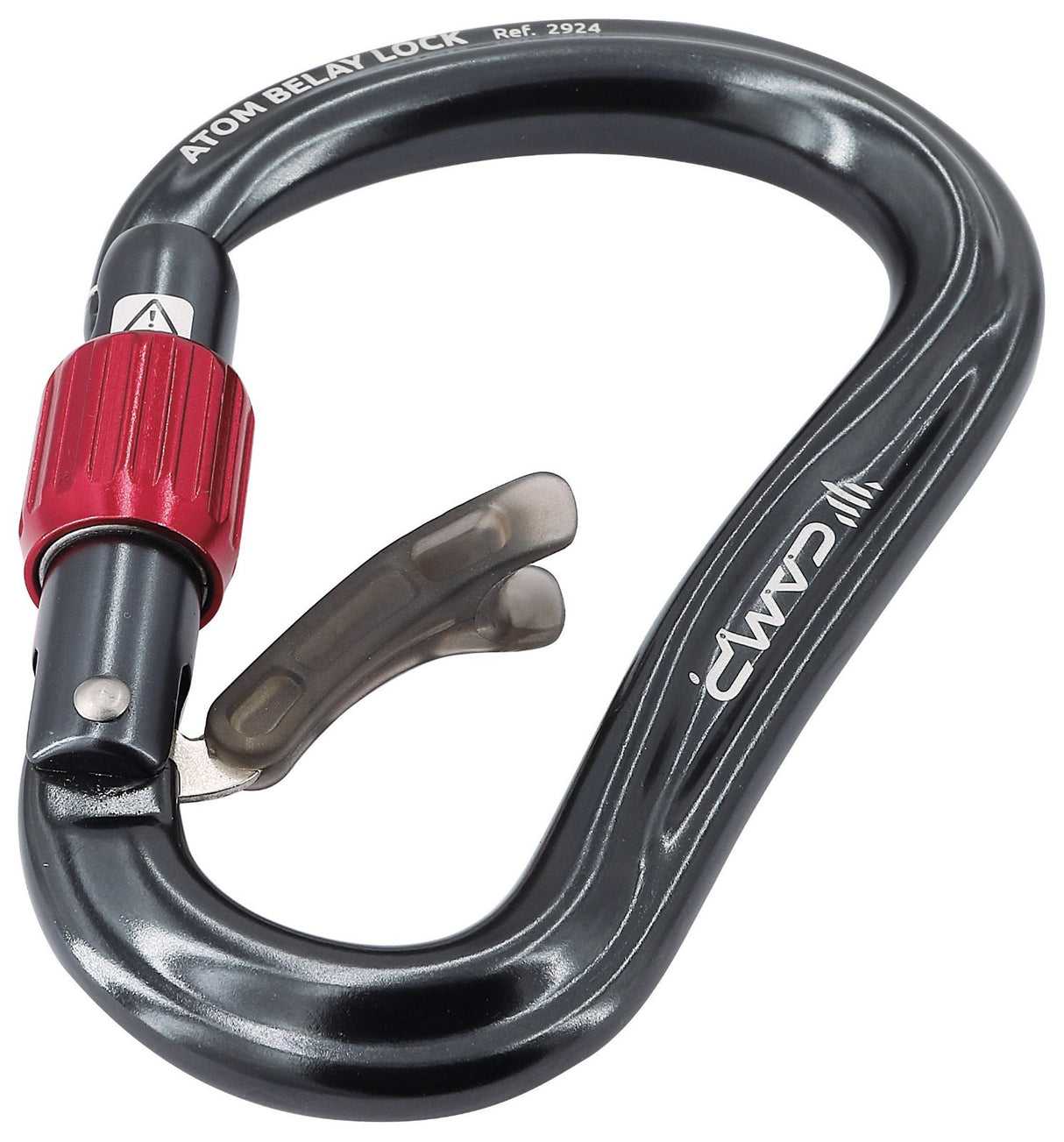 Camp Atom Belay Lock Climbing Carabiner - Gunmetal