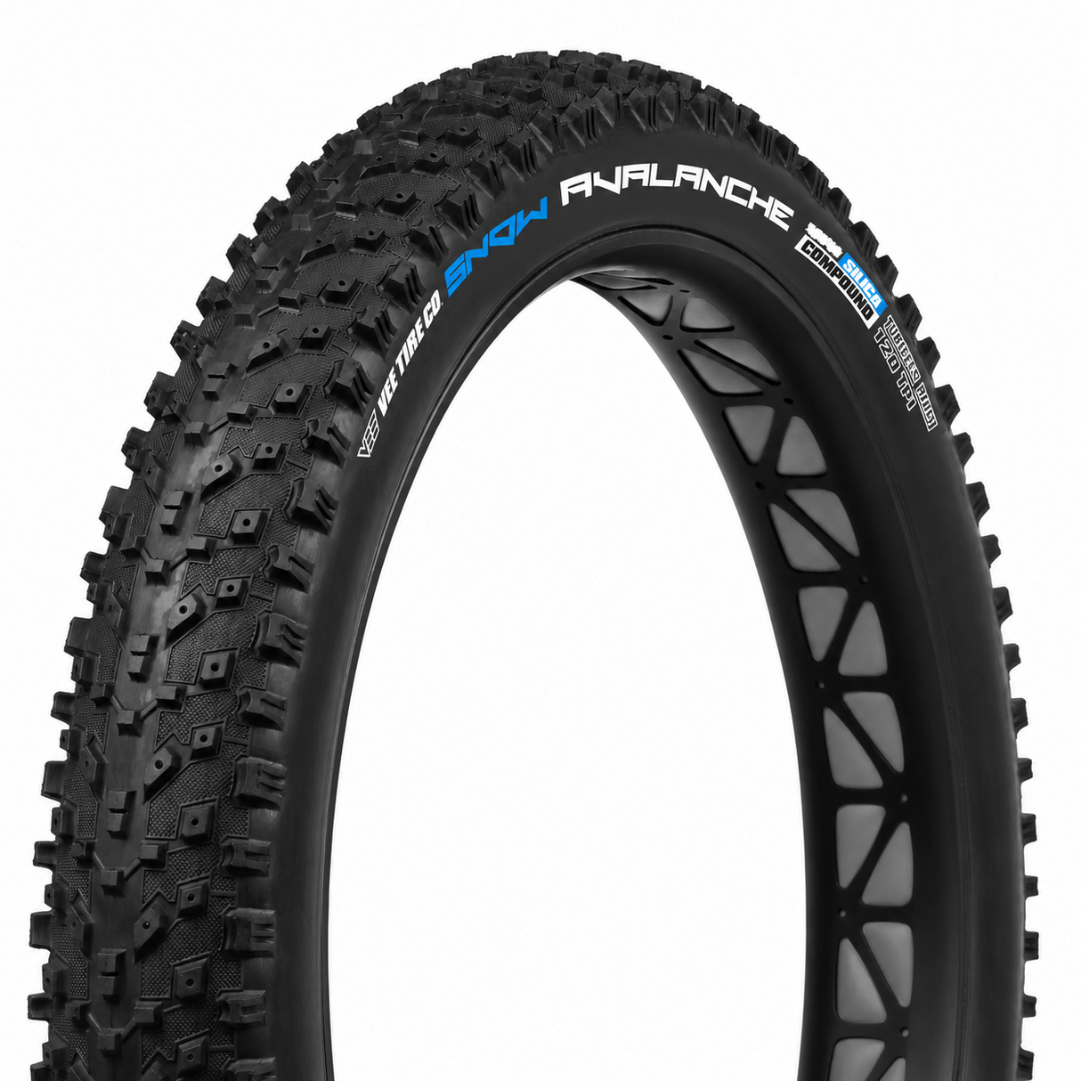 VeeTire Snow Avalanche 26 x 4.8" Studdable Tubeless Ready Fat Bike Tyre - Black