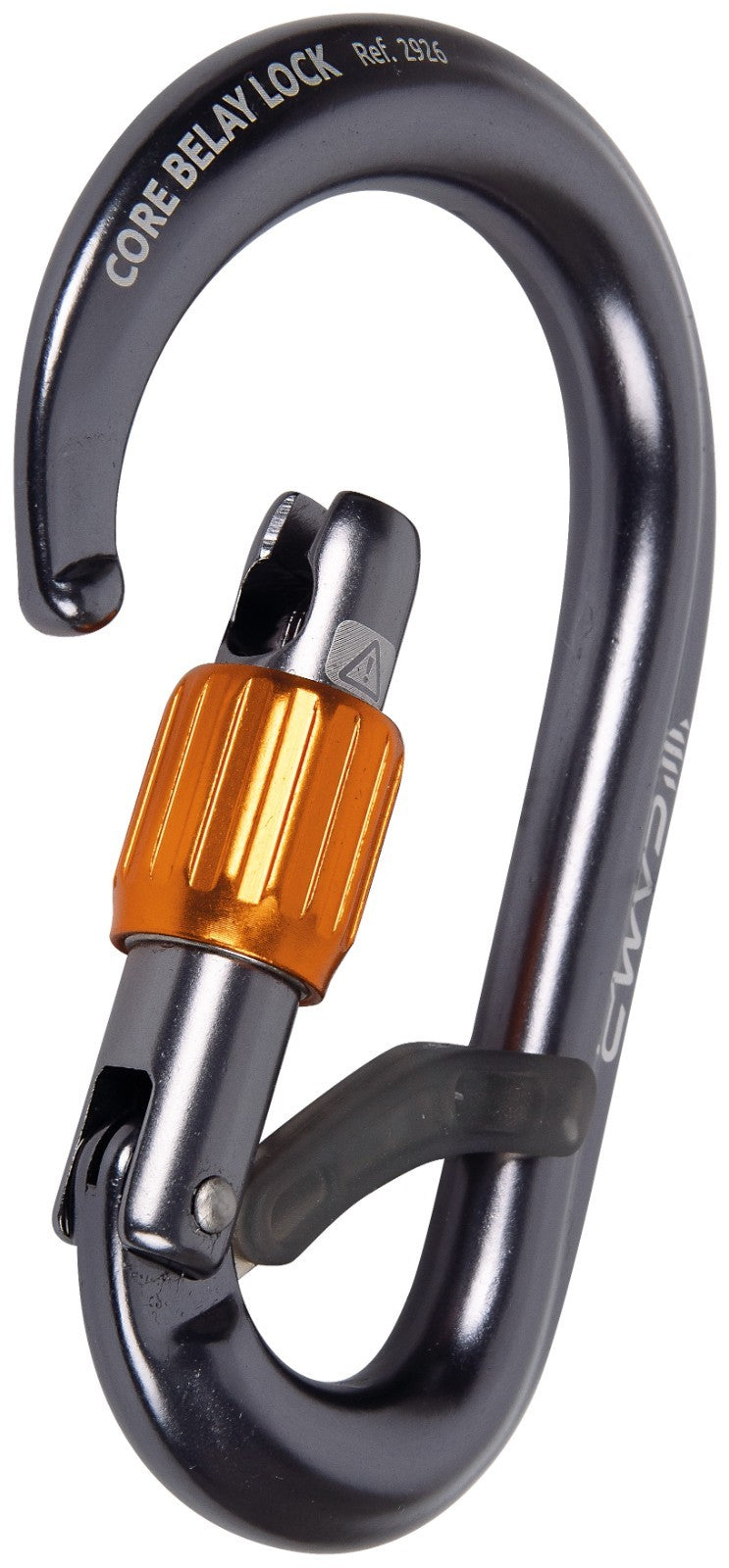 Camp Core Belay Lock Climbing Carabiner - Gunmetal