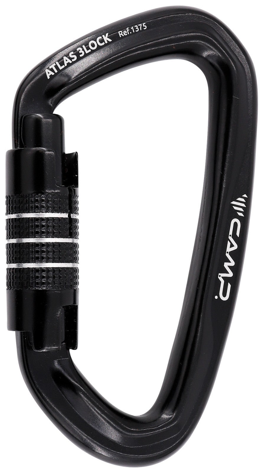 Camp Atlas 3Lock Climbing Carabiner - Black