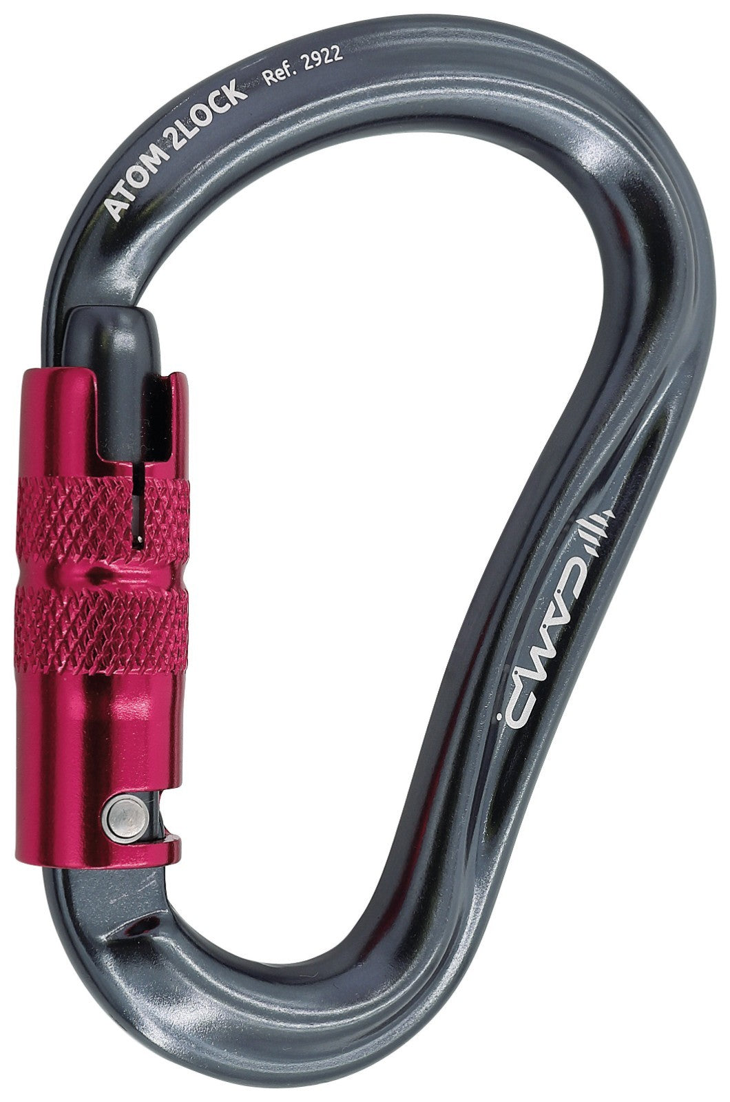 Camp Atom 2Lock Climbing Carabiner - Gunmetal