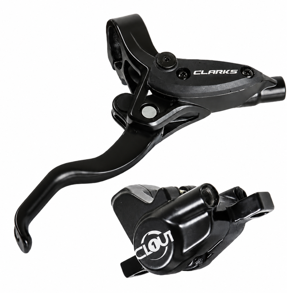 Clarks Clout Hydraulic Brake Set Front & Rear - UK Spec - Select Hose Length