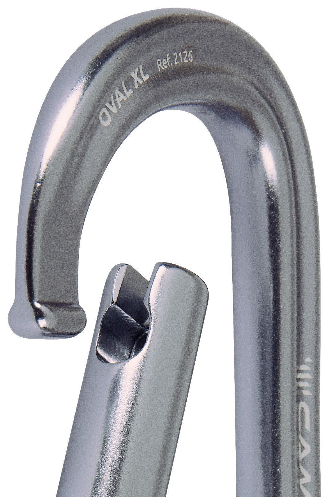 Camp Oval XL Rock Climbing / Caving Carabiner - Polished Aluminum