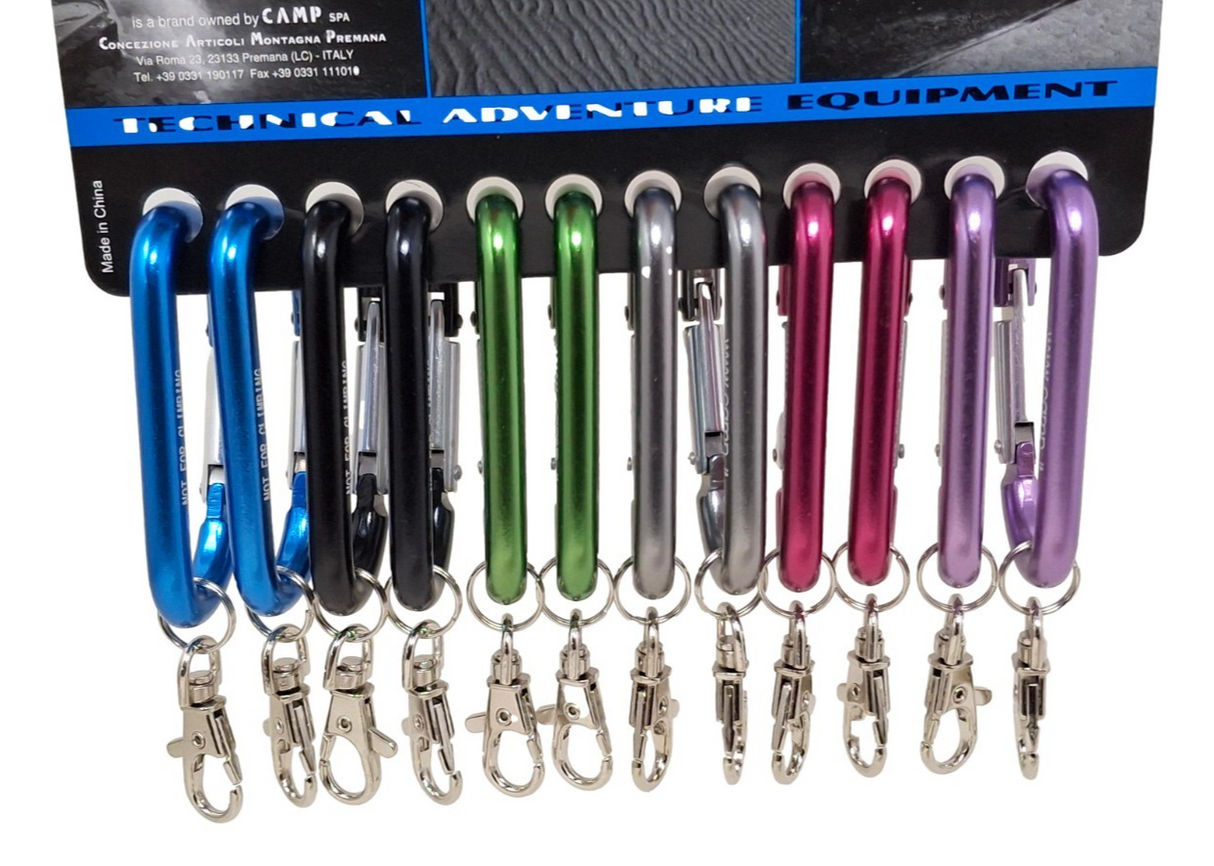 Camp Mini Carabiner Keyring - Choose Colour / Size