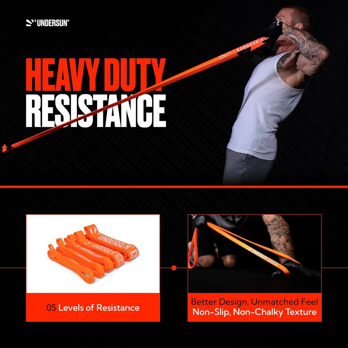 Undersun Single Loop Resistance Bands / Exercise Bands