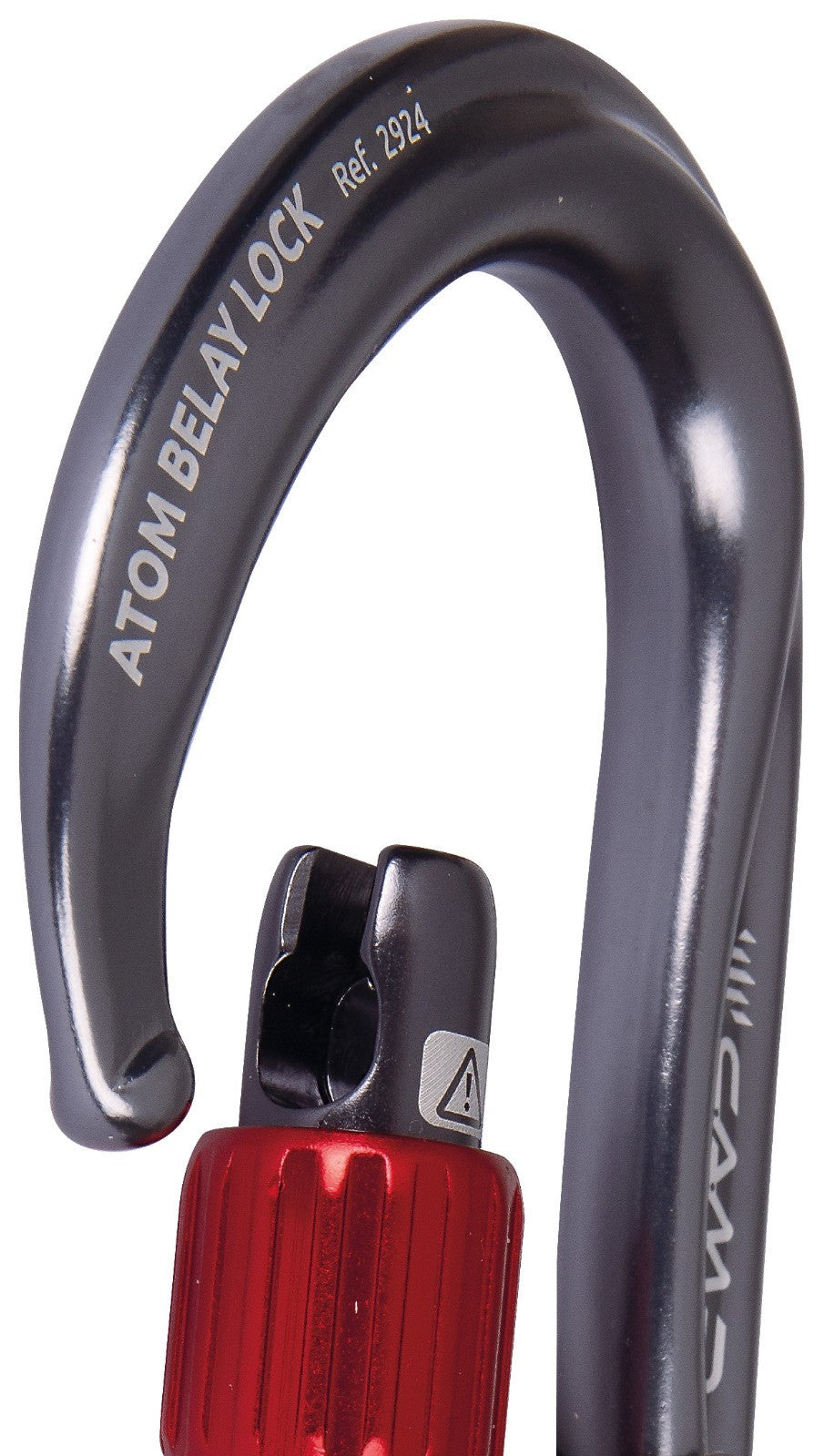 Camp Atom Belay Lock Climbing Carabiner - Gunmetal