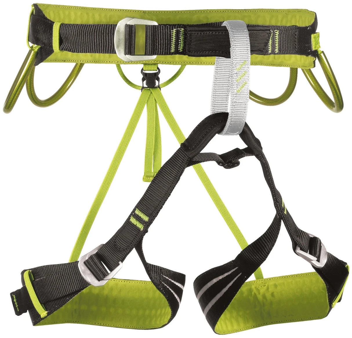Camp Alpine Flash Black / Green Climbing Harness - Choose Size