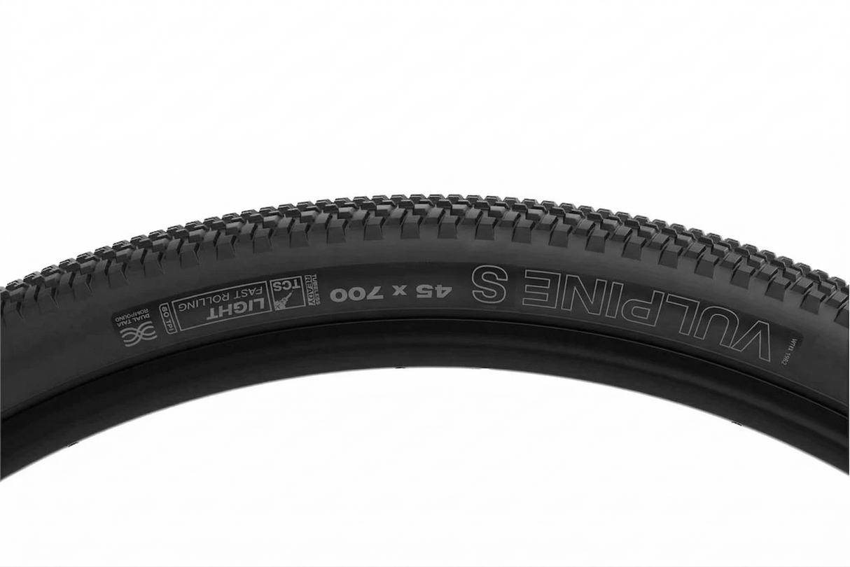 WTB Vulpine S 700 x 45c TCS Light Gravel Bike Tyre - Black
