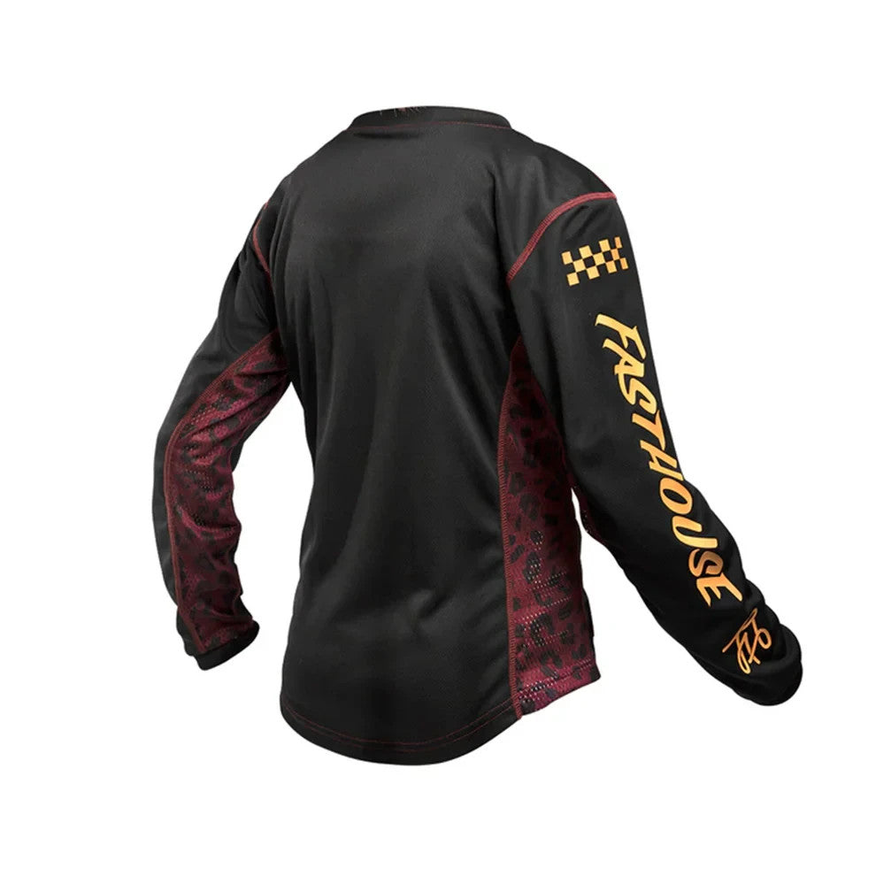 Fasthouse Girl's Grindhouse Golden Script Long Sleeve Motocross / Race Jersey