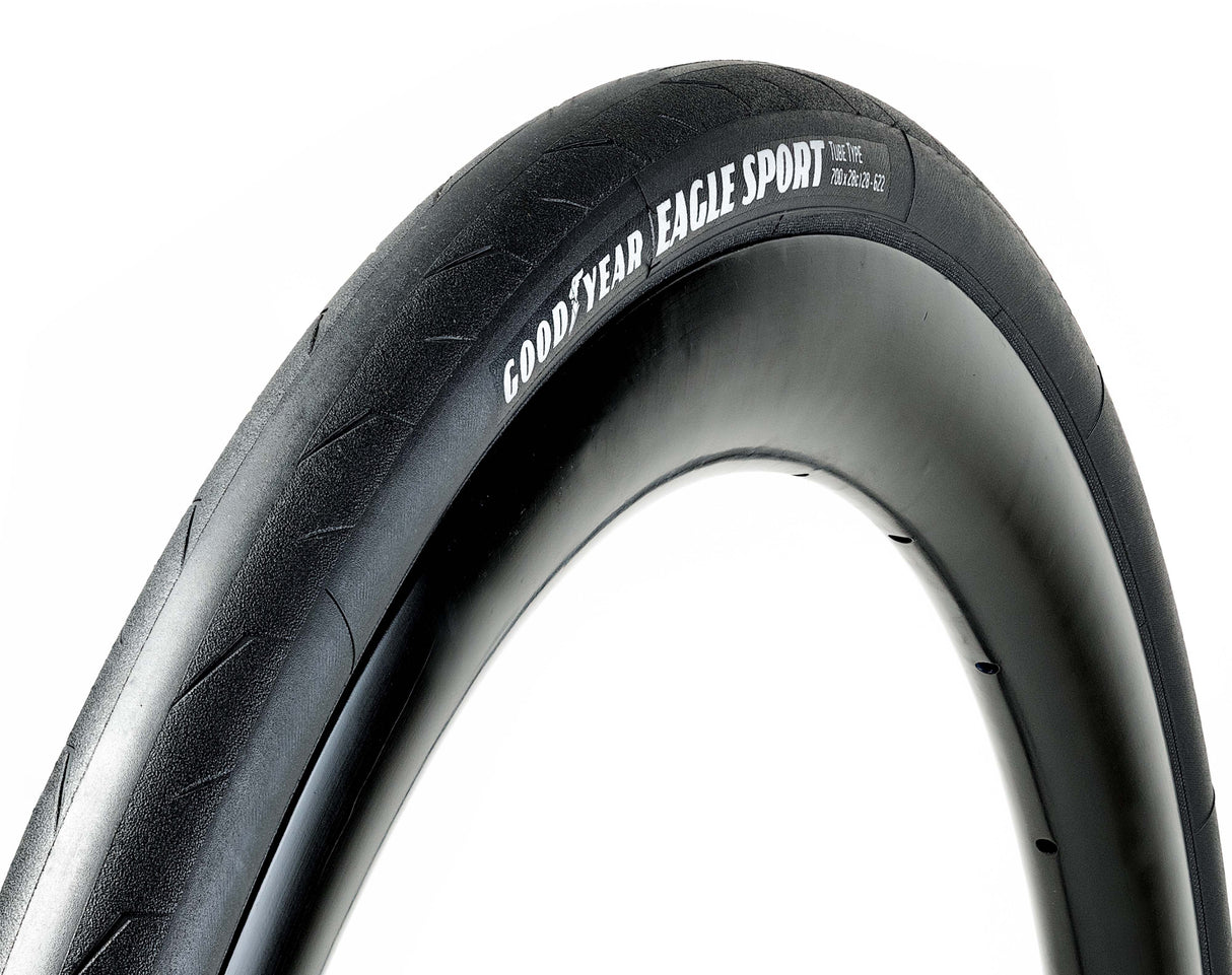 Goodyear Eagle Sport 700 x 28c Clincher Folding Bike Tyre - Black - Sportandleisure.com