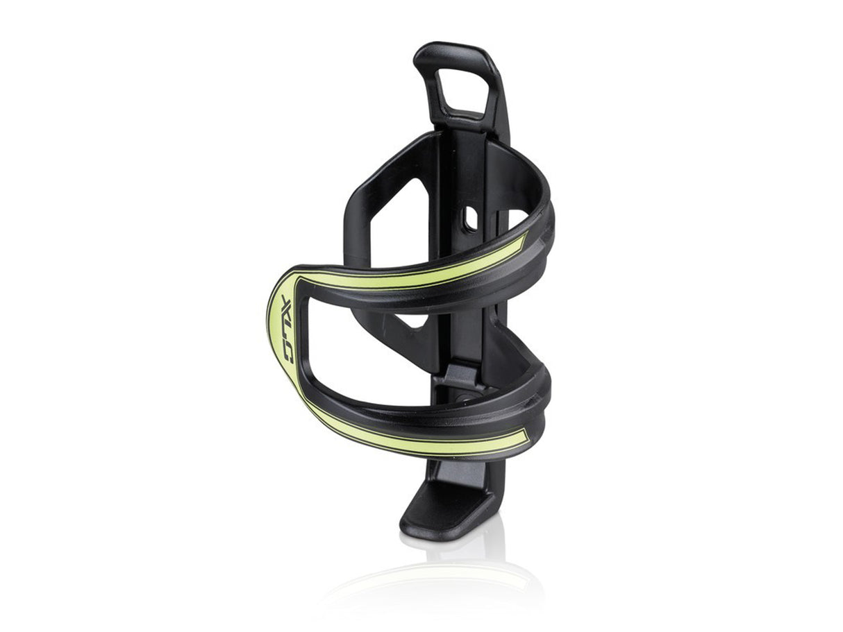 XLC Side Entry Water Bottle Cage - Black / Green - Sportandleisure.com