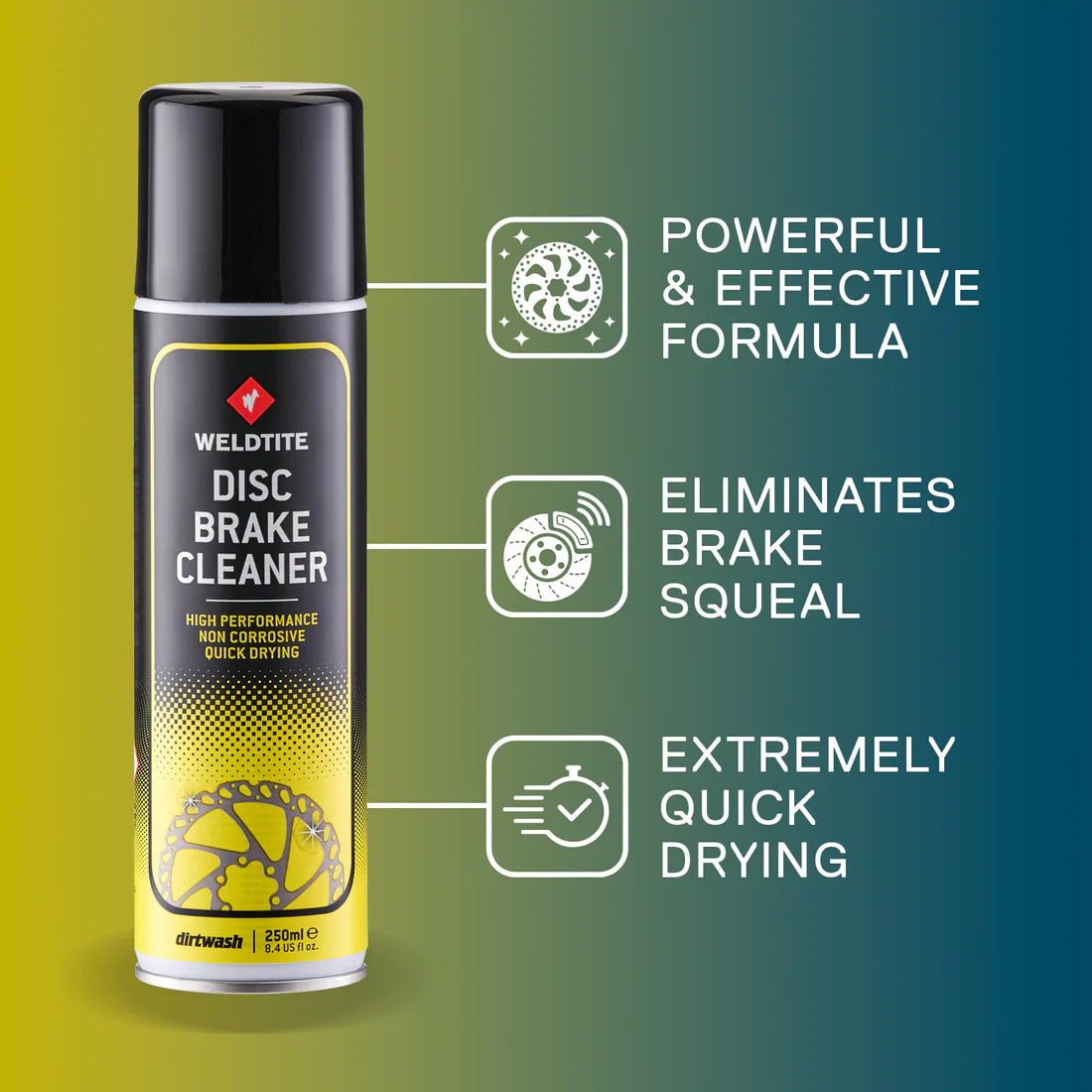 Weldtite Disc Brake Cleaner - 250 ml - Sportandleisure.com