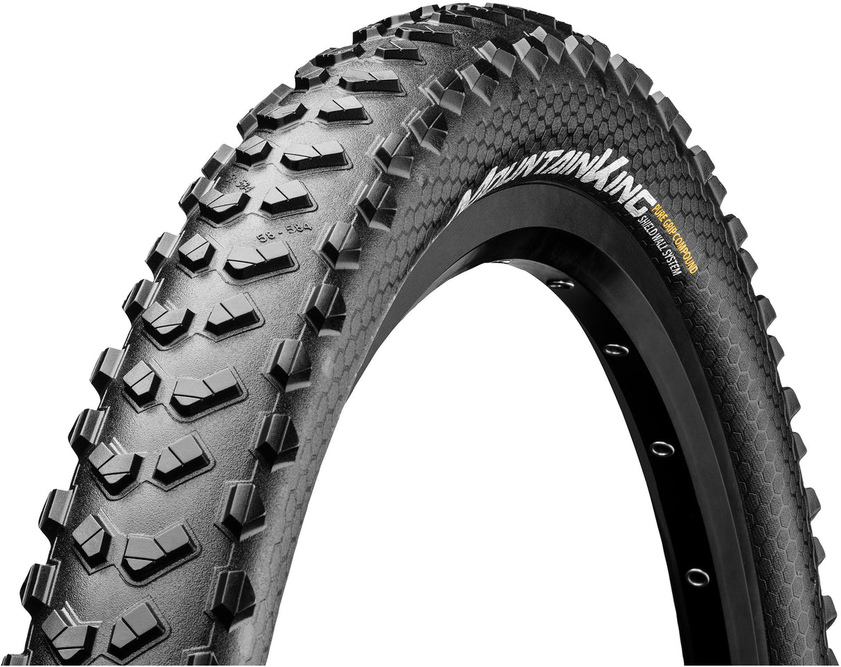 Continental Mountain King III Shieldwall Pure Grip TLR Folding Bike Tyre - Sportandleisure.com