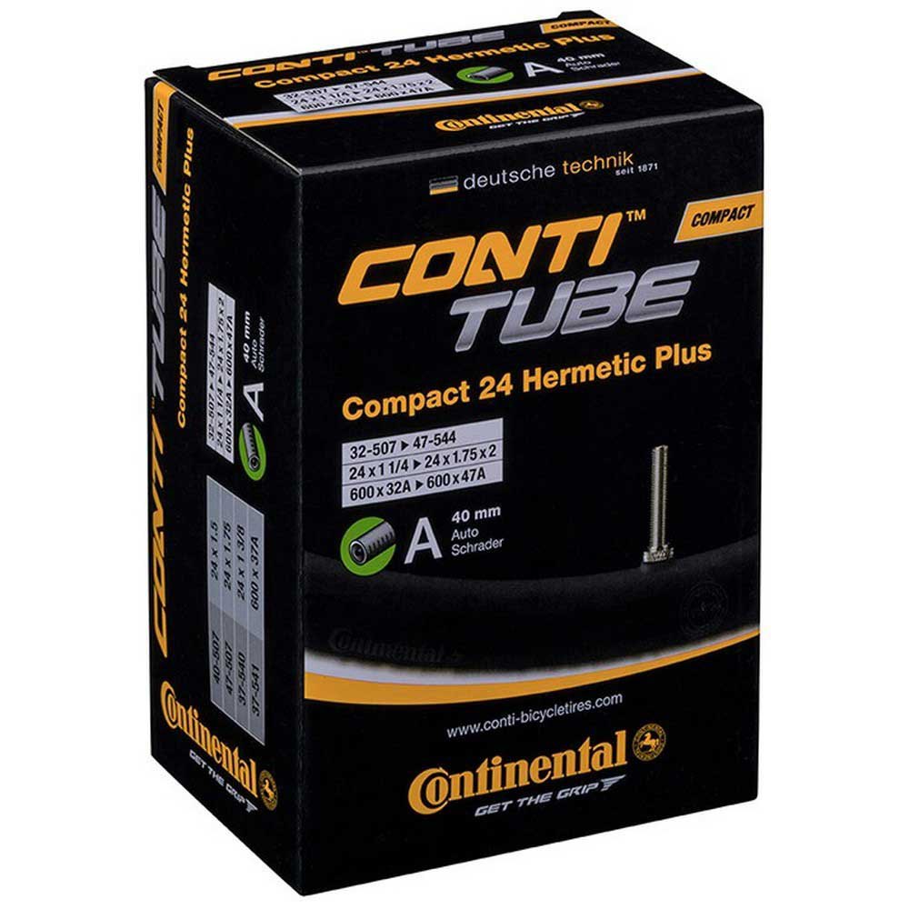 Continental Compact 24 Hermetic Plus Schrader Valve Inner Tube - 40 mm - Sportandleisure.com
