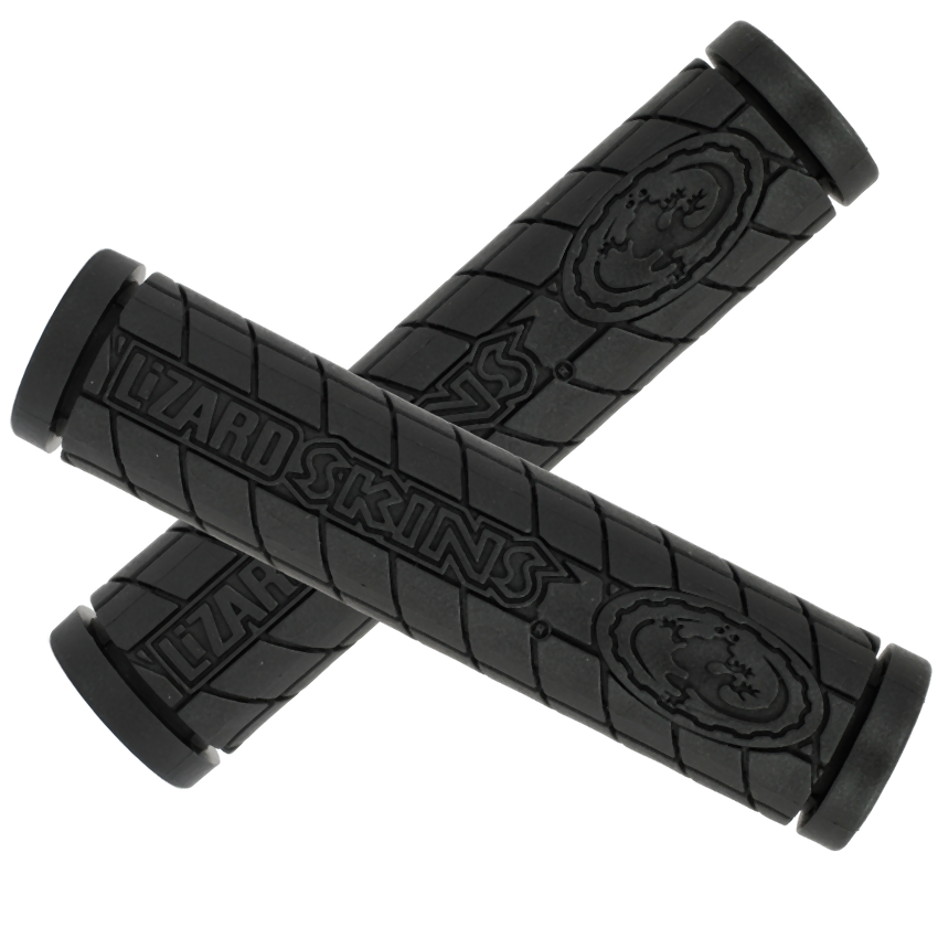 Lizard Skins Logo Single Compound Handlebar Grips - Black - Sportandleisure.com