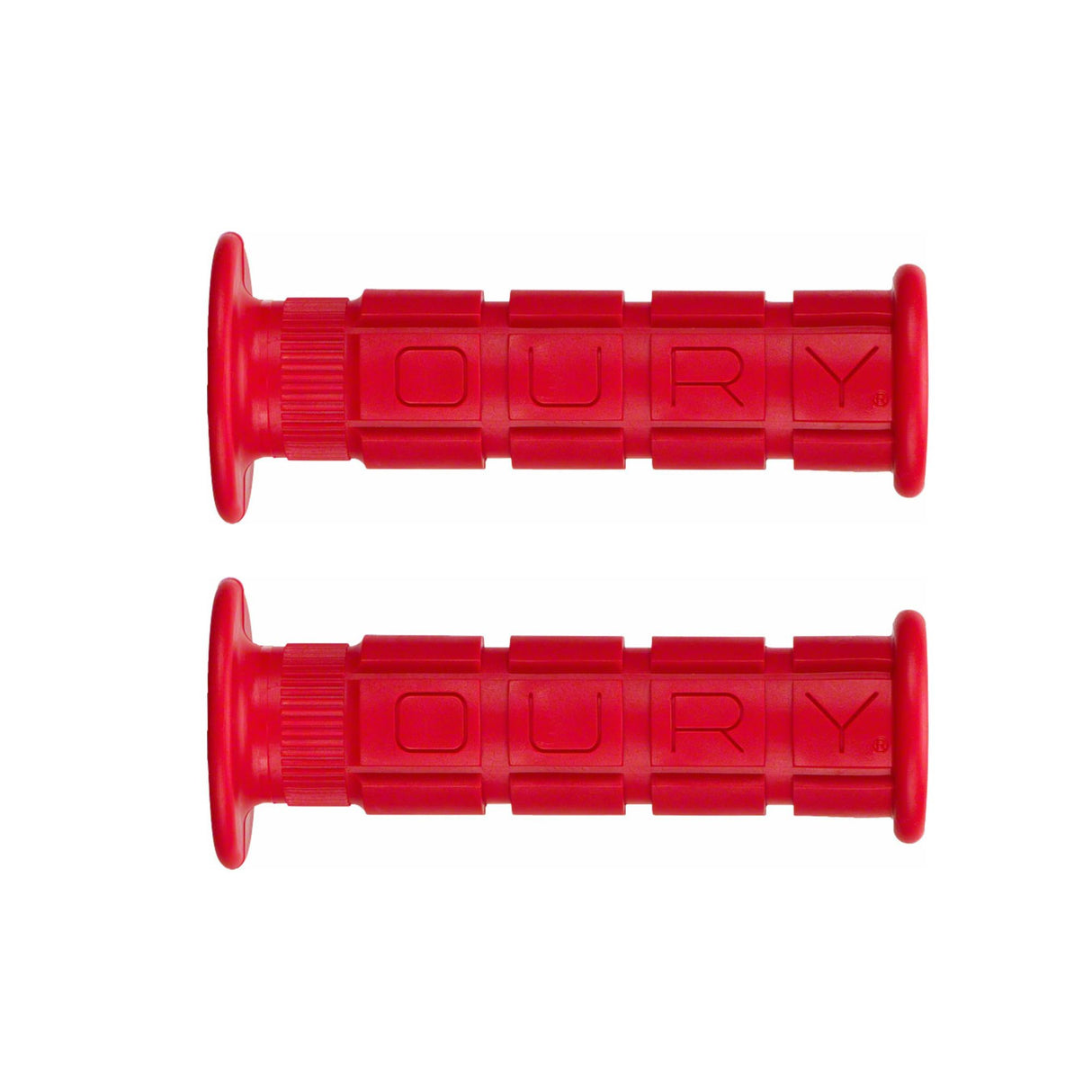 Lizard Skins Single Compound Oury with Flange Handlebar Grips - Red - Sportandleisure.com