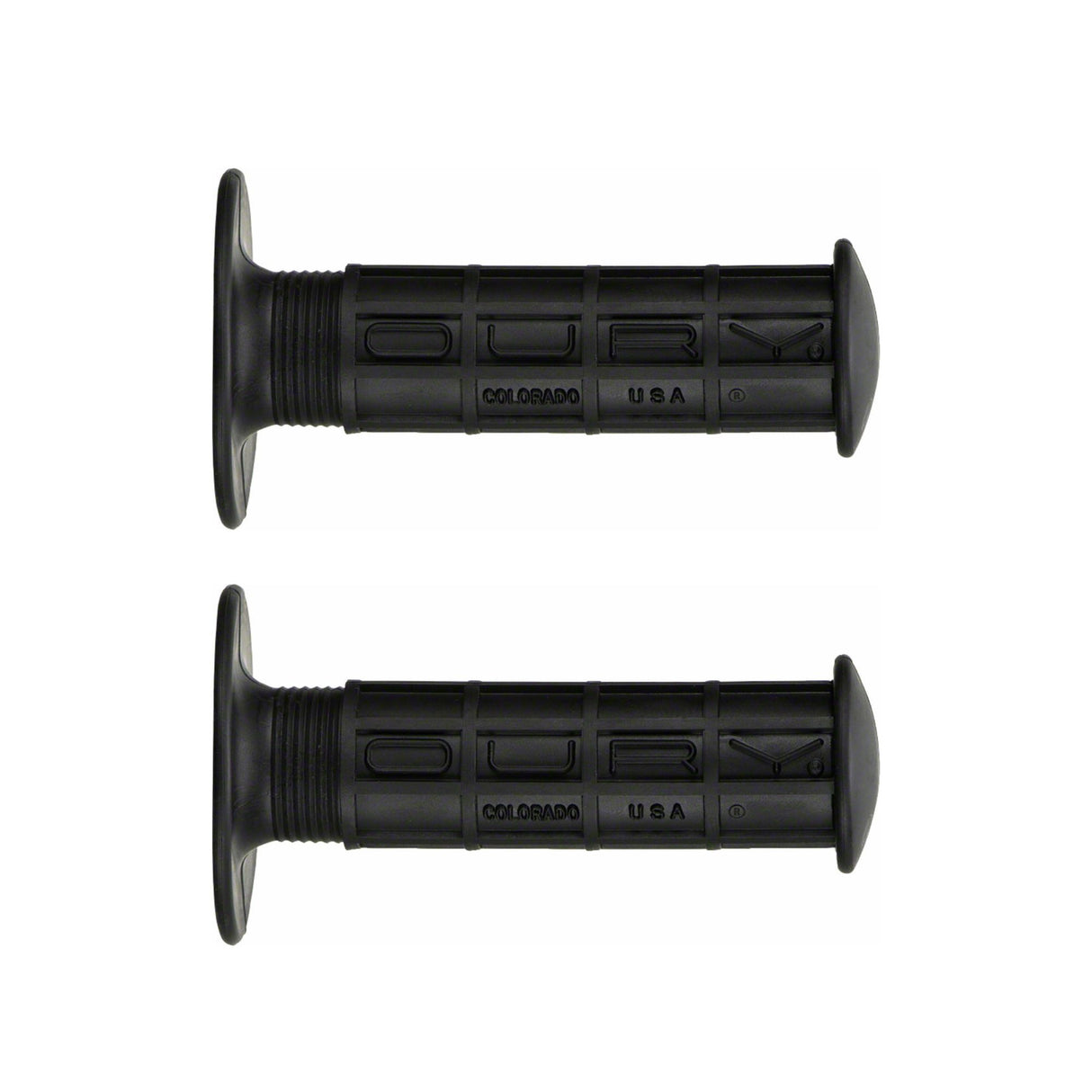 Lizard Skins Single Compound Oury Waffle with Flange Handlebar Grips - Sportandleisure.com