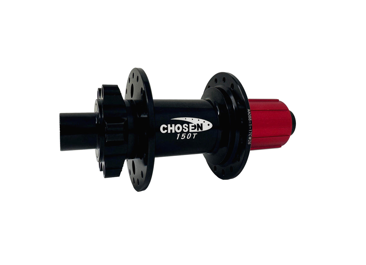 Chosen 150T Thru Axle Sealed Bearing Rear Hub - 32 H - Shimano HG 11 / 12 speed - Sportandleisure.com