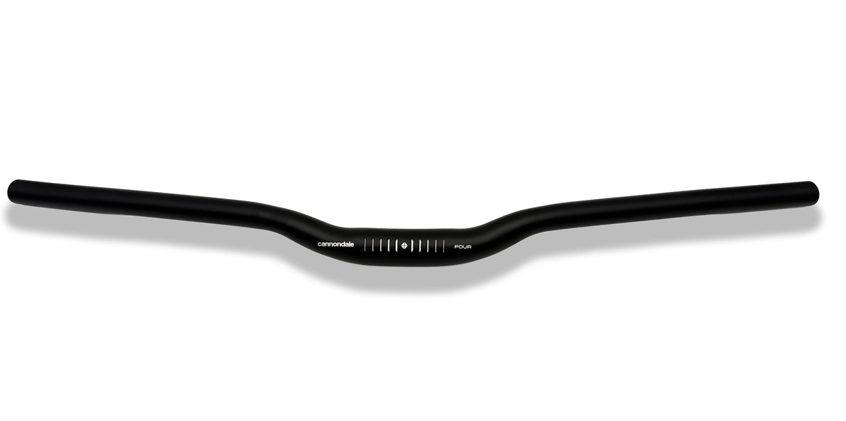 Cannondale Four Alloy Riser Bars - 25mm Rise - Black - 31.8mm - Sport & Leisure