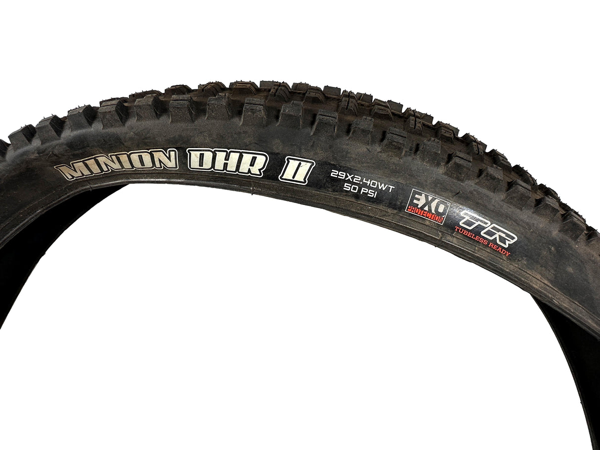 Soiled: Maxxis Minion DHR II Exo TR 29" Folding Tyre - 29 X 2.4 WT - Tubeless Ready - Sportandleisure.com