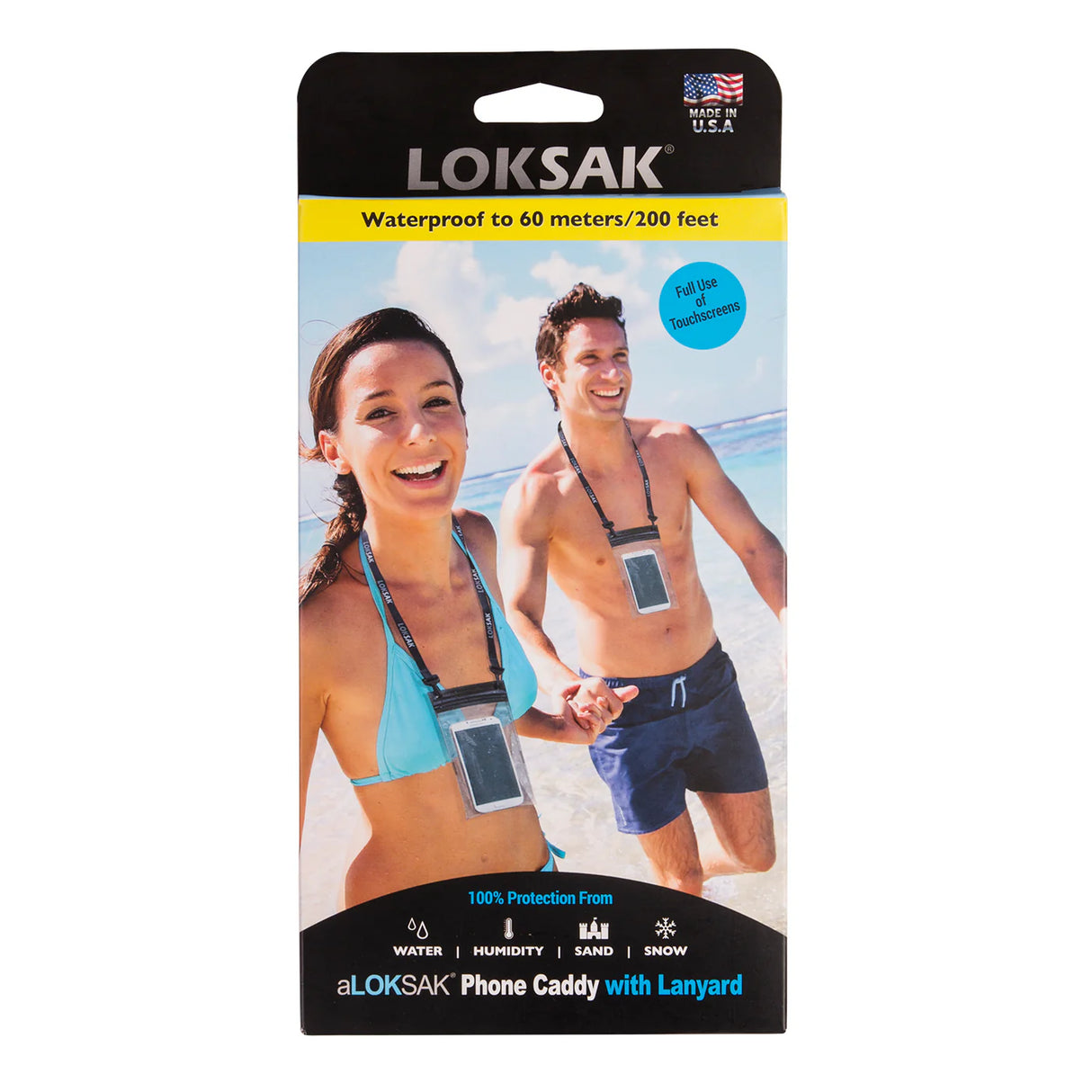 Loksak Phone Waterproof Bag With Lanyard - 4.25 x 7.58 - Pack 1 - Sportandleisure.com