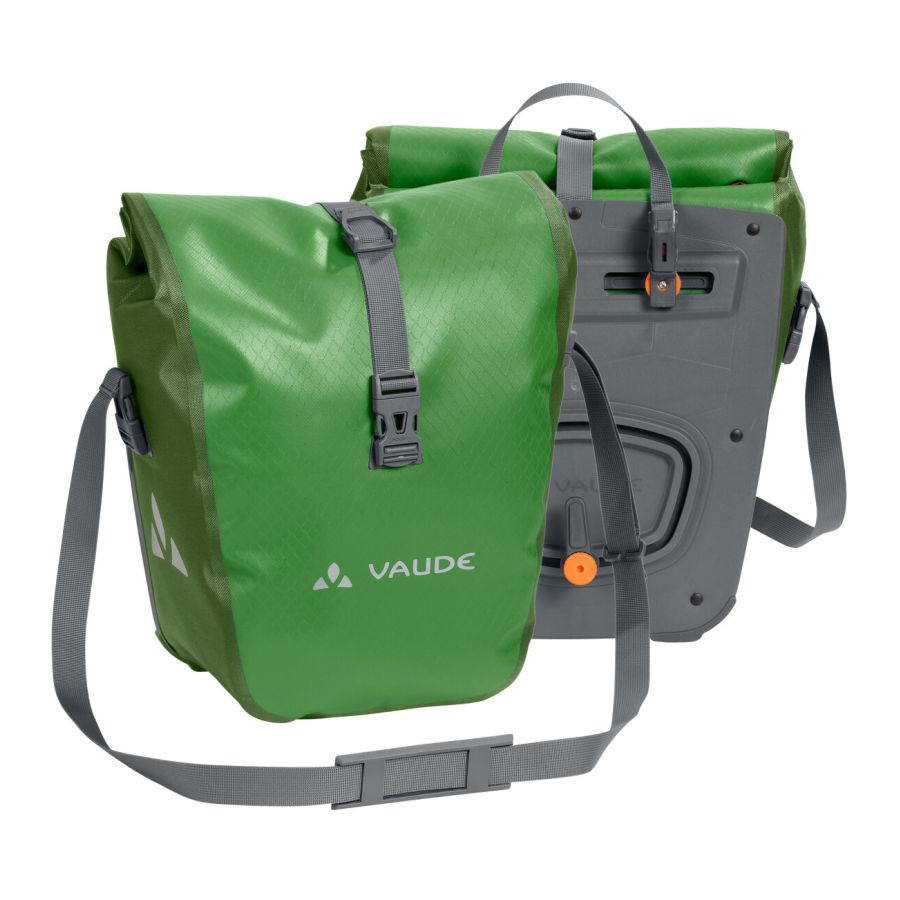 Vaude Aqua Front 28L Bike Panniers - Parrot Green - Pack of 2 - Sportandleisure.com