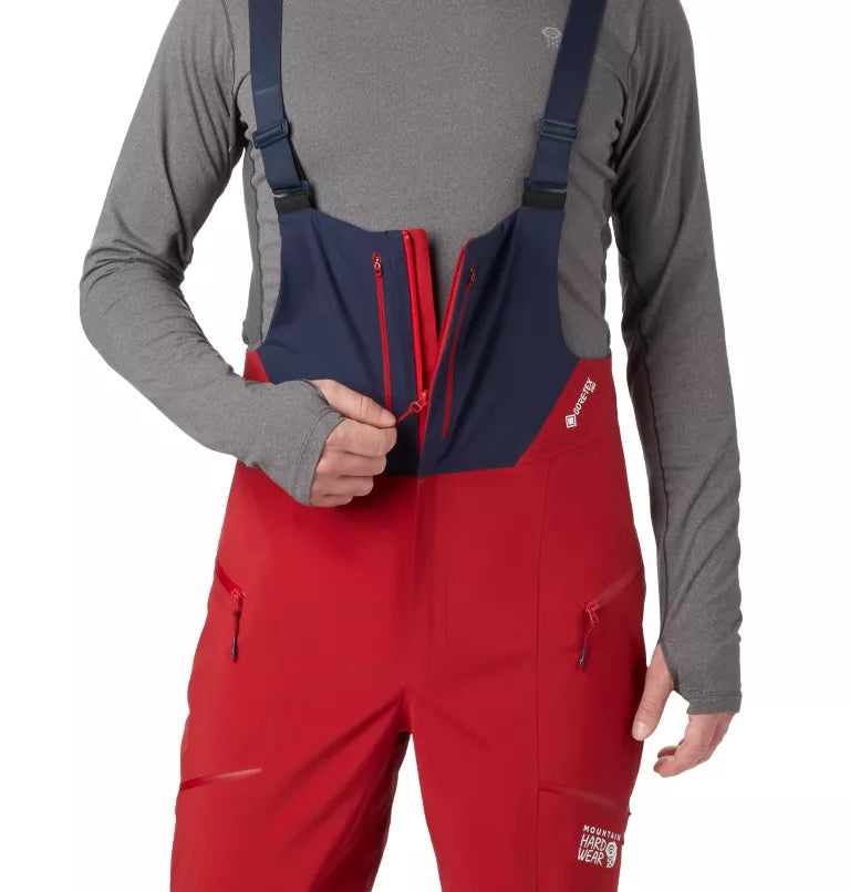 Mountain Hardwear Men's Exposure 2 Gore-Tex Pro Bib Pant - Dark Brick - Large - Sportandleisure.com