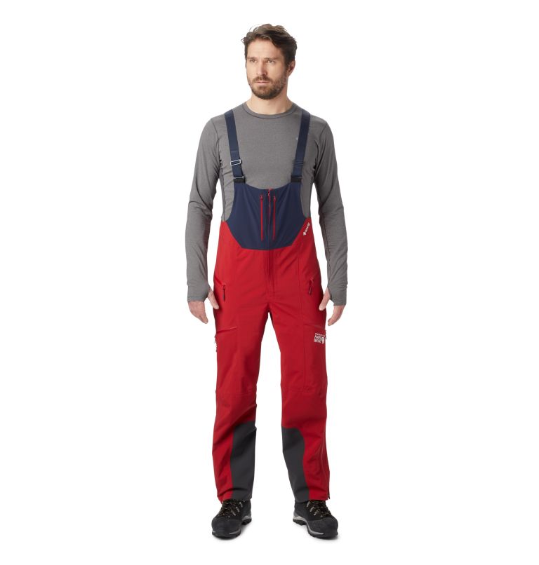 Mountain Hardwear Men's Exposure 2 Gore-Tex Pro Bib Pant - Dark Brick - Large - Sportandleisure.com