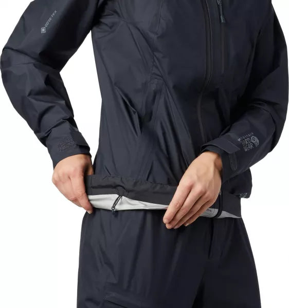 Mountain Hardwear Women's Exposure/2 Gore-Tex Paclite Plus Jacket - Dark Storm - Sportandleisure.com