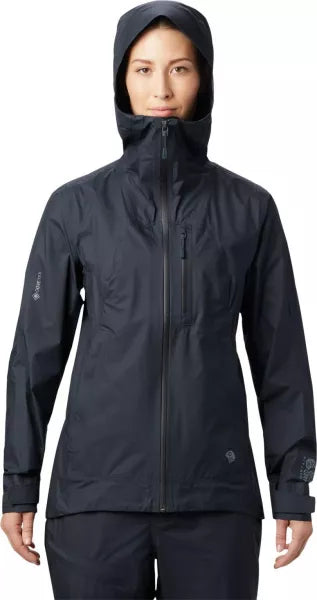 Mountain Hardwear Women's Exposure/2 Gore-Tex Paclite Plus Jacket - Dark Storm - Sportandleisure.com