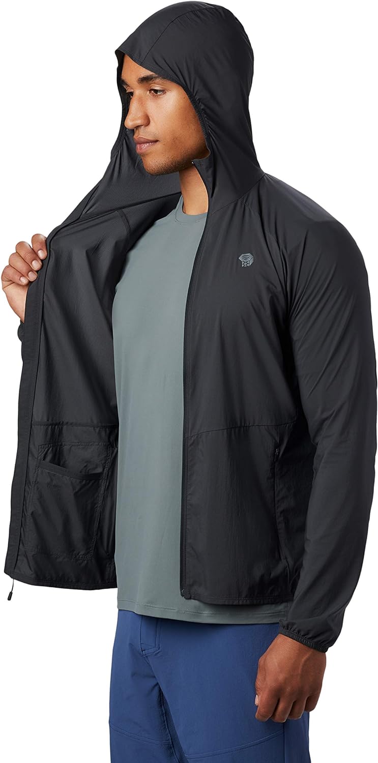 Mountain Hardwear Men's Kor Preshell Hoody - Dark Storm - Small - Sportandleisure.com