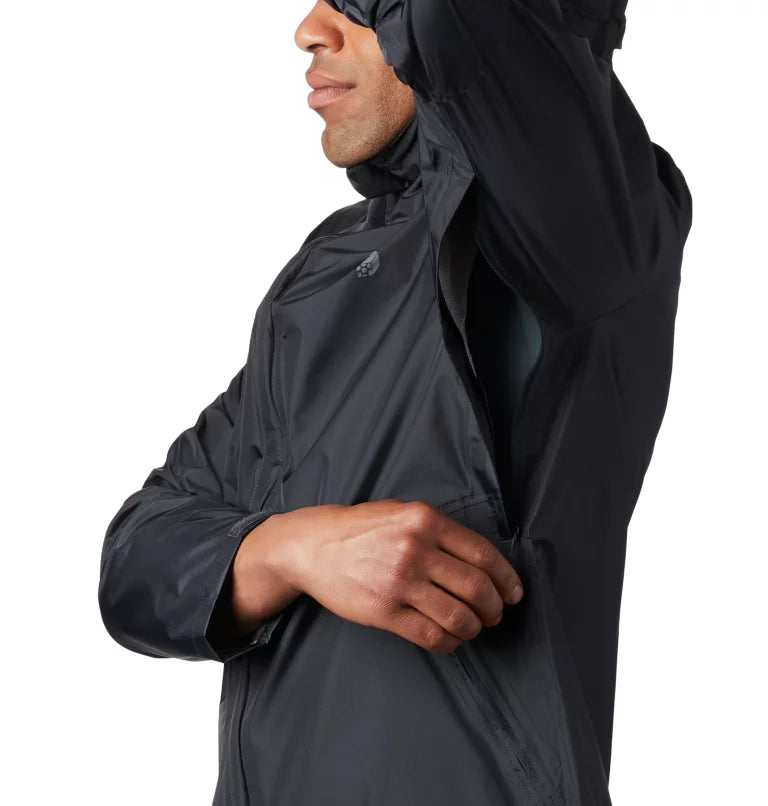 Mountain Hardwear Acadia Jacket - Men - Dark Storm - Large - Sportandleisure.com