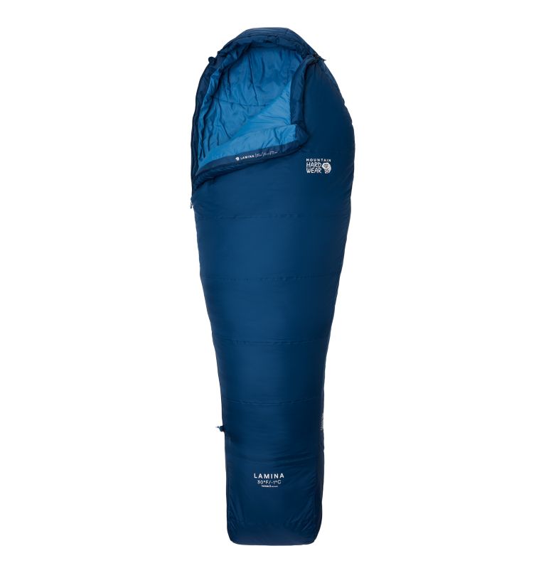 Mountain Hardwear Unisex Lamina 30F/-1C Long Sleeping Bag - Bleu Horizon - Left - Sportandleisure.com