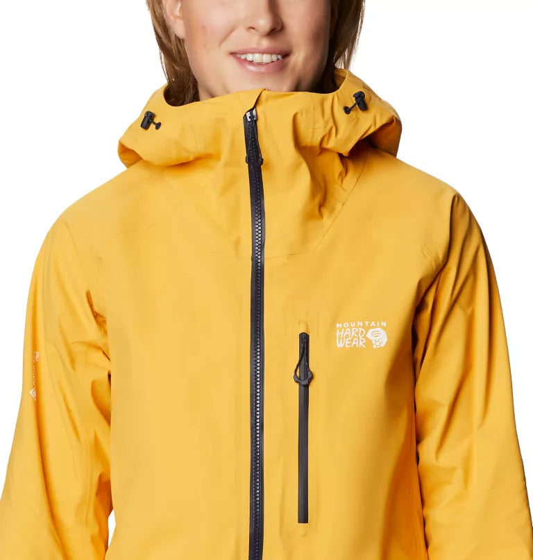 Mountain Hardwear Women's Exposure/2 Pro Light Jacket - Gold Hour - Large - Sportandleisure.com