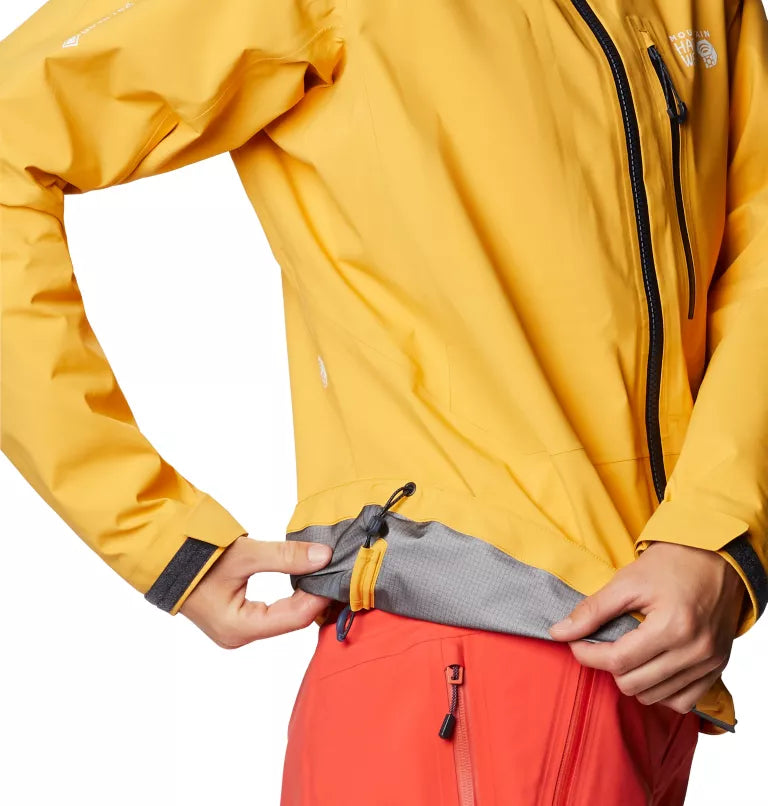 Mountain Hardwear Women's Exposure/2 Pro Light Jacket - Gold Hour - Large - Sportandleisure.com