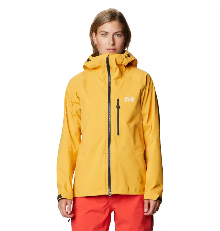 Mountain Hardwear Women's Exposure/2 Pro Light Jacket - Gold Hour - Large - Sportandleisure.com