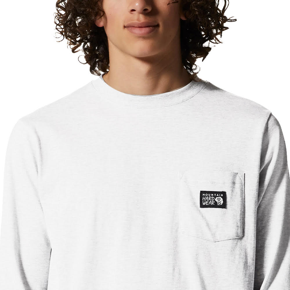 Mountain Hardwear Men's MHW Logo Label Long Sleeve Pocket Top - Sportandleisure.com
