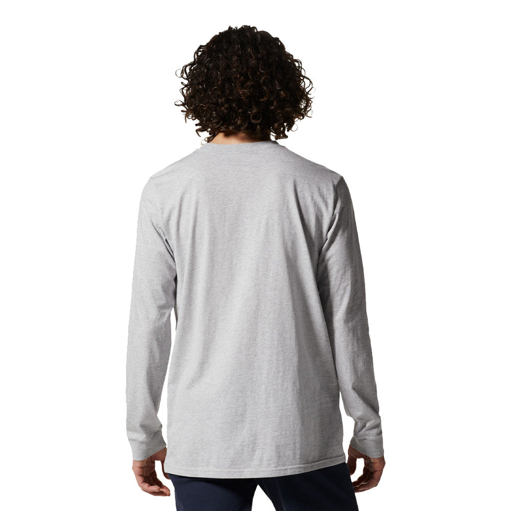 Mountain Hardwear MHW Logo Label Long Sleeve Pocket Top - Hardwear Grey Heather - Sportandleisure.com