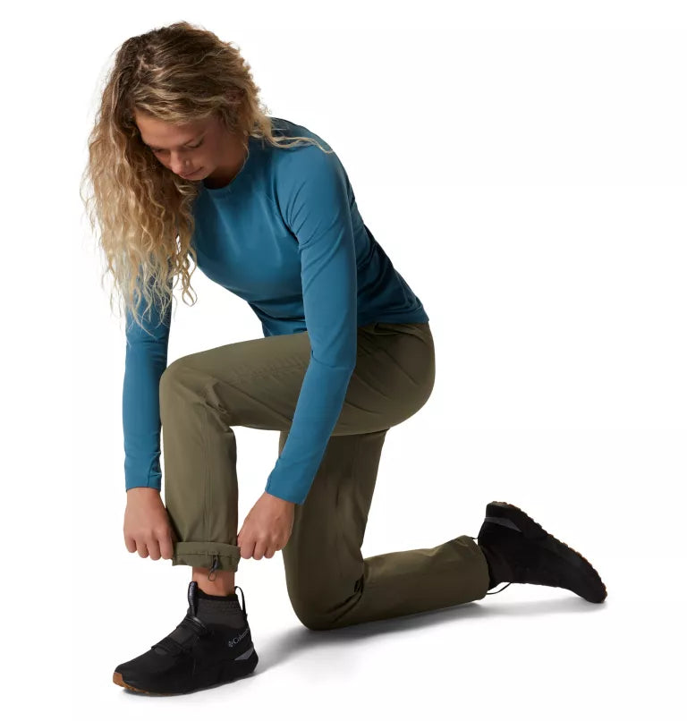 Mountain Hardwear Chockstone Trail Pant - Women - Stone Green - Small (Size 6) - Sportandleisure.com