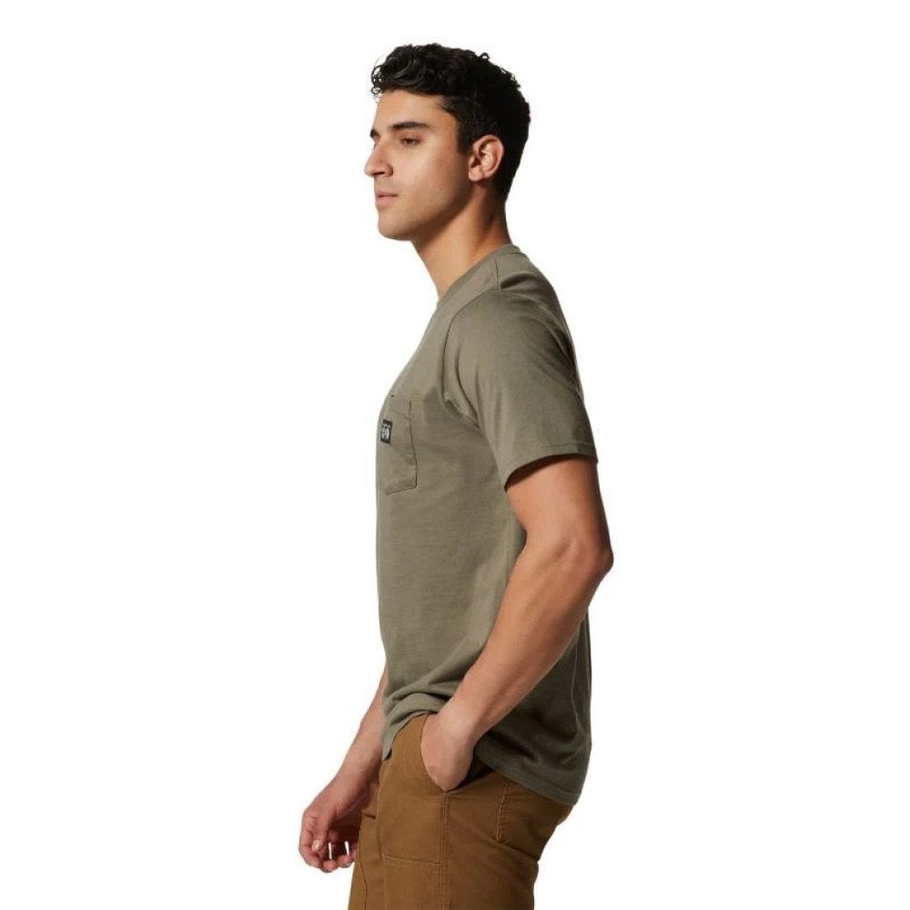 Mountain Hardwear Men's MHW Logo Label Short Sleeve Pocket T-shirt - Sportandleisure.com