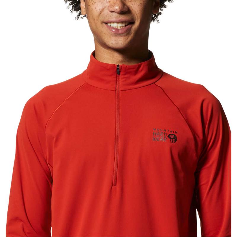 Mountain Hardwear Men's Mountain Stretch 1/2 Zip T-shirt - Sportandleisure.com